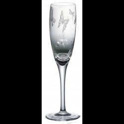 Flûte à champagne cristal Papillons
