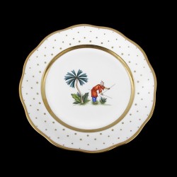 Classical plate of 26cm diameter/ character 6