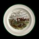 Assiette table en faience, chasse d'après Herring