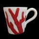 Majolica sea urchin mug