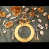 Assiette de présentation Cristal gravé doré à l'or fin Collection Wagner