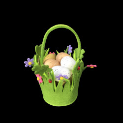 Panier de jardin en laine bouillie