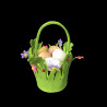 Panier de jardin en laine bouillie