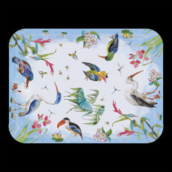 Petit Plateau "Les Oiseaux" bois mélaminé