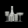 Cristal vodka glass Hoffmann collection B design
