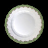 Assiette à dessert Herend Ecailles vertes 21 cm forme rocaille