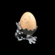 Pewter Eggcup Rabbit