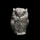Seau à glaçons Hibou par Mauro Manetti en métal argenté