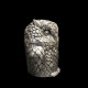 Seau à glaçons Hibou par Mauro Manetti en métal argenté