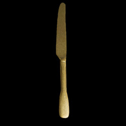 Table Knife in golden stone washed steel