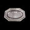 Plat ovale, métal argenté 51 x 33 cm