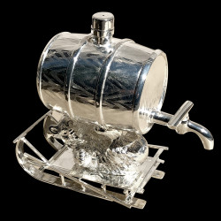 Bear Barrel silverplated