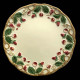 Majolica Ivory and red fruits desert plate "Georges Sand"