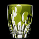 Green crystal Sphere tumbler glass