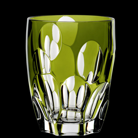 Green crystal Sphere tumbler glass