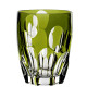 Green crystal Sphere tumbler glass