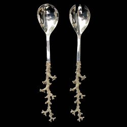 Fork gilded coral handle