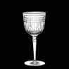 Verre à eau cristal taillé et platine