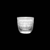 Verre Gobelet cristal taillé et platine Ermione