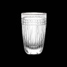 Verre Gobelet haut cristal taillé et platine Ermione