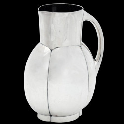 Pichet Fjerdingstad melon Gallia métal argenté Art déco
