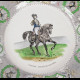 12 Assiettes chevaux Creil et Montereau XIXe siècle