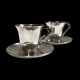 Paire de tasses à café Sue & Mare Gallia Christofle