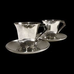 Paire de tasses à café Sue & Mare Gallia Christofle