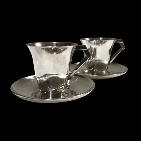 Paire de tasses à café Sue & Mare Gallia Christofle