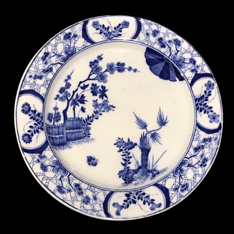 Creil et Montereau modèle Japon XIXe assiette table faience 23 cm