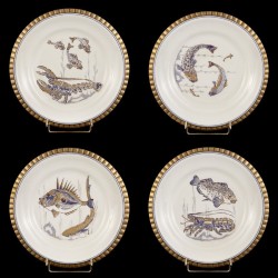Assiettes table RAIE les 12 assorties