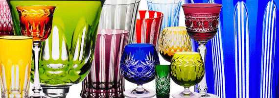 Verres et Cristal de couleurs 