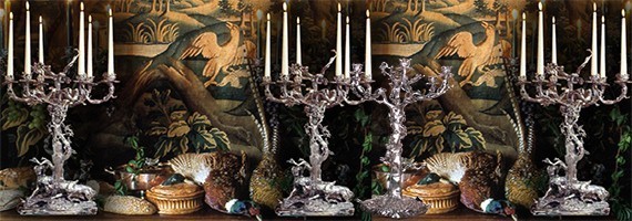 Candelabras, candlesticks